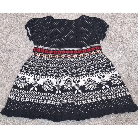 Hanna Andersson Knit Winter Sweater Dress Christmas Size 80 18-24 Months - Picture 6 of 10